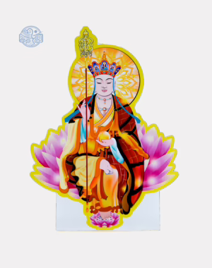 Tranh Địa Tạng Vương Bồ Tát (vẽ tay) chất liệu nhựa xốp