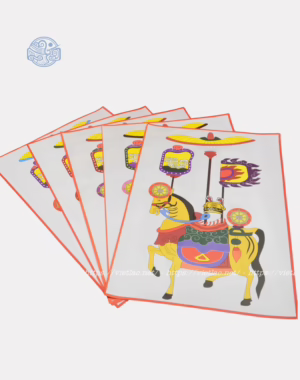 Bộ tranh ngũ mã giấy